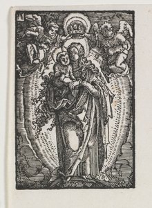 Az ember bukása és megváltása: A Szűz, mint a mennyek királynője alkotó: Albrecht Altdorfer