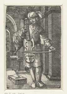 Vedelspeler alkotó: Albrecht Altdorfer