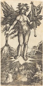 Szárnyas nő a csillagon alkotó: Albrecht Altdorfer