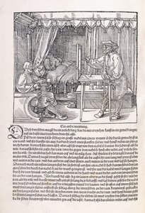 Rajzkerettel portrét rajzoló rajzoló, 1525 alkotó: Albrecht Dürer