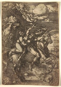Proserpine elrablása egy unikornison alkotó: Albrecht Dürer