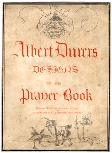 Albert Dürers Tervek az imakönyvhöz, 1817. alkotó: Albrecht Dürer