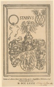 Allegória a Birodalom és Nürnberg város címereivel alkotó: Albrecht Dürer