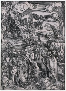 Babiloni asszony, XIII. alak, a „Jelenések” sorozat 15. lapja alkotó: Albrecht Dürer