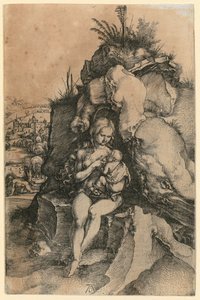 Aranyszájú Szent János bűnbánata alkotó: Albrecht Dürer