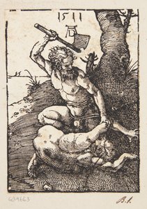 Káin megöli Ábelt alkotó: Albrecht Dürer
