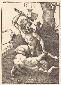 Káin megöli Ábelt, 1511. alkotó: Albrecht Dürer