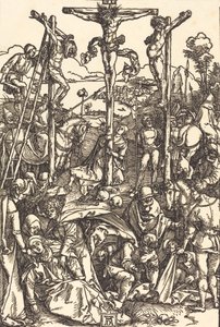Kálvária a három kereszttel, c. 15041505. alkotó: Albrecht Dürer