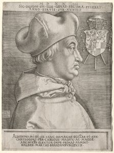 Brandenburgi Albrecht bíboros – A nagy tányér, 1523. alkotó: Albrecht Dürer