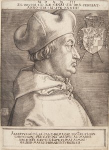Brandenburgi Albrecht bíboros; vagy a nagy bíboros alkotó: Albrecht Dürer
