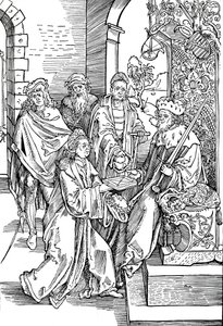 Kelták bemutatják könyvét a szász választófejedelemnek, 1501 1906 alkotó: Albrecht Dürer