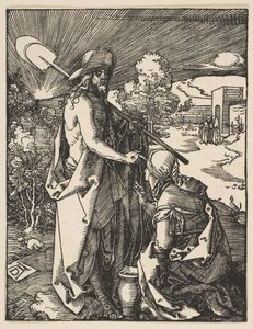 Krisztus megjelenése Mária Magdolnának, A kis szenvedésből, kb. 1510. alkotó: Albrecht Dürer