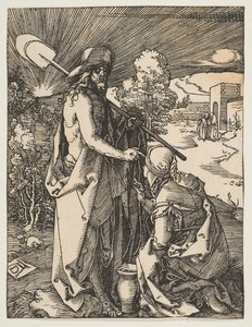 Krisztus megjelenése Mária Magdolnának, A kis szenvedésből, kb. 1510. alkotó: Albrecht Dürer