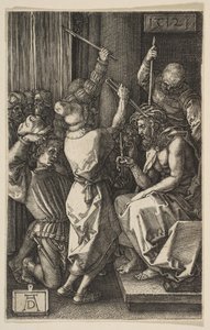 A tövisekkel megkoronázott Krisztus, a Vésett passióból, 1512. alkotó: Albrecht Dürer
