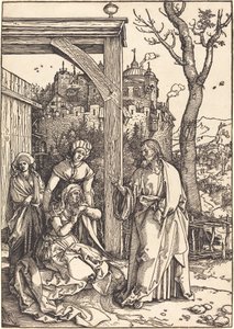 Krisztus búcsút vesz az anyjától alkotó: Albrecht Dürer