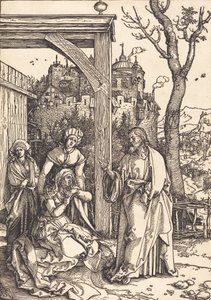 Krisztus búcsút vesz anyjától, c. 15041505. alkotó: Albrecht Dürer