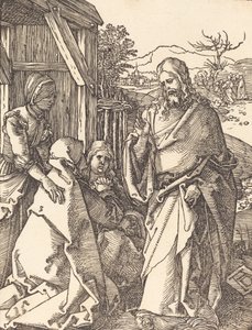 Krisztus búcsút vesz az anyjától, valószínűleg c. 15091510. alkotó: Albrecht Dürer