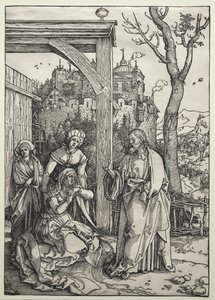 Krisztus búcsút vesz édesanyjától alkotó: Albrecht Dürer