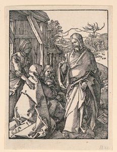 Krisztus búcsút vesz az anyjától, A kis szenvedély sorozatból alkotó: Albrecht Dürer