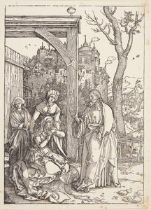Krisztus búcsút vesz édesanyjától alkotó: Albrecht Dürer