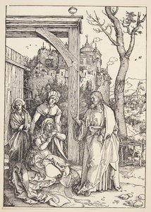 Krisztus búcsút vesz édesanyjától alkotó: Albrecht Dürer
