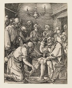 Krisztus megmossa a tanítványok lábát alkotó: Albrecht Dürer