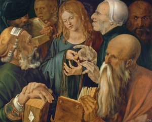 Krisztus az orvosok között, 1506 alkotó: Albrecht Dürer
