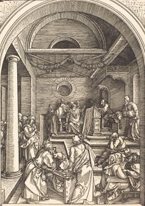 Krisztus az orvosok között c. 15031504. alkotó: Albrecht Dürer