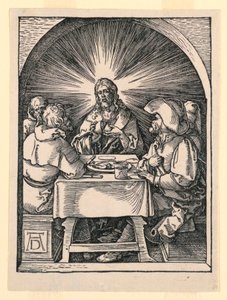 Krisztus Emmausban, A kis szenvedély sorozatból alkotó: Albrecht Dürer