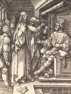 Krisztus Heródes előtt, 1509. alkotó: Albrecht Dürer