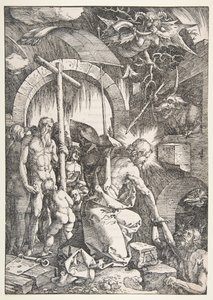 Christ in Limbo, A nagy szenvedésből, 1511.n.d. kiadás. alkotó: Albrecht Dürer