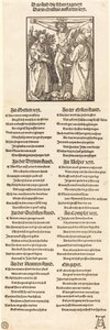 Krisztus a kereszten Máriával és Szent Jánossal, 1510. alkotó: Albrecht Dürer