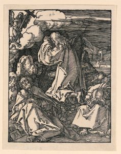 Krisztus az olajfák hegyén (The Agony in the Garden), A kis szenvedély sorozatból alkotó: Albrecht Dürer