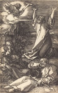 Krisztus az Olajfák hegyén, 1508. alkotó: Albrecht Dürer