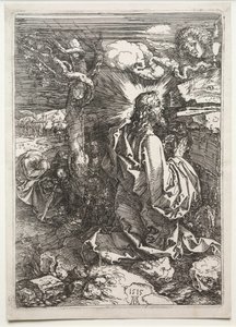 Krisztus az Olajfák hegyén, 1515. alkotó: Albrecht Dürer