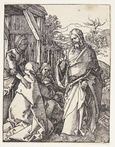 Krisztus búcsút vesz anyjától alkotó: Albrecht Dürer
