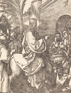 Krisztus belépése Jeruzsálembe, valószínűleg c. 15091510. alkotó: Albrecht Dürer