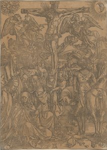 Krisztus a kereszten, a „Nagy Passió” sorozat 8. lapja alkotó: Albrecht Dürer
