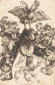 Címer oroszlánnal és kakassal, 15021503. alkotó: Albrecht Dürer