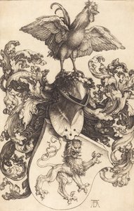 Címer oroszlánnal és kakassal, 15021503. alkotó: Albrecht Dürer