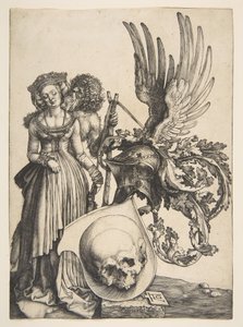 Címer koponyával, 1503. alkotó: Albrecht Dürer