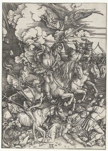 Az Apokalipszis négy lovasa alkotó: Albrecht Dürer