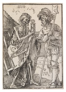 Halál és Lansquenet, 1510. alkotó: Albrecht Dürer