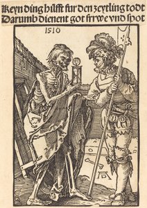 A Halál és a Lansquenet, 1510. alkotó: Albrecht Dürer