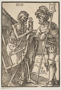 A Halál és a Lansquenet.n.d. alkotó: Albrecht Dürer