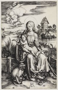 A Madonna a tengeri majommal alkotó: Albrecht Dürer