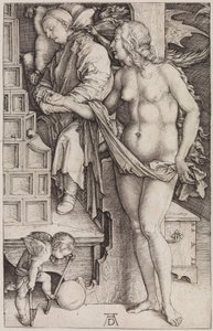 A tétlen ember kísértése (A doktor álma) alkotó: Albrecht Dürer