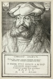 Bölcs Frigyes szász választófejedelem alkotó: Albrecht Dürer