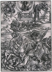 Angyalküzdelem, VII. alak, a „Jelenések könyve” sorozat 9. lapja alkotó: Albrecht Dürer