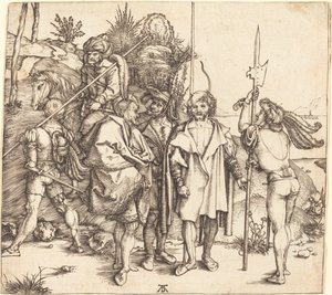 Öt katona és egy török lóháton alkotó: Albrecht Dürer